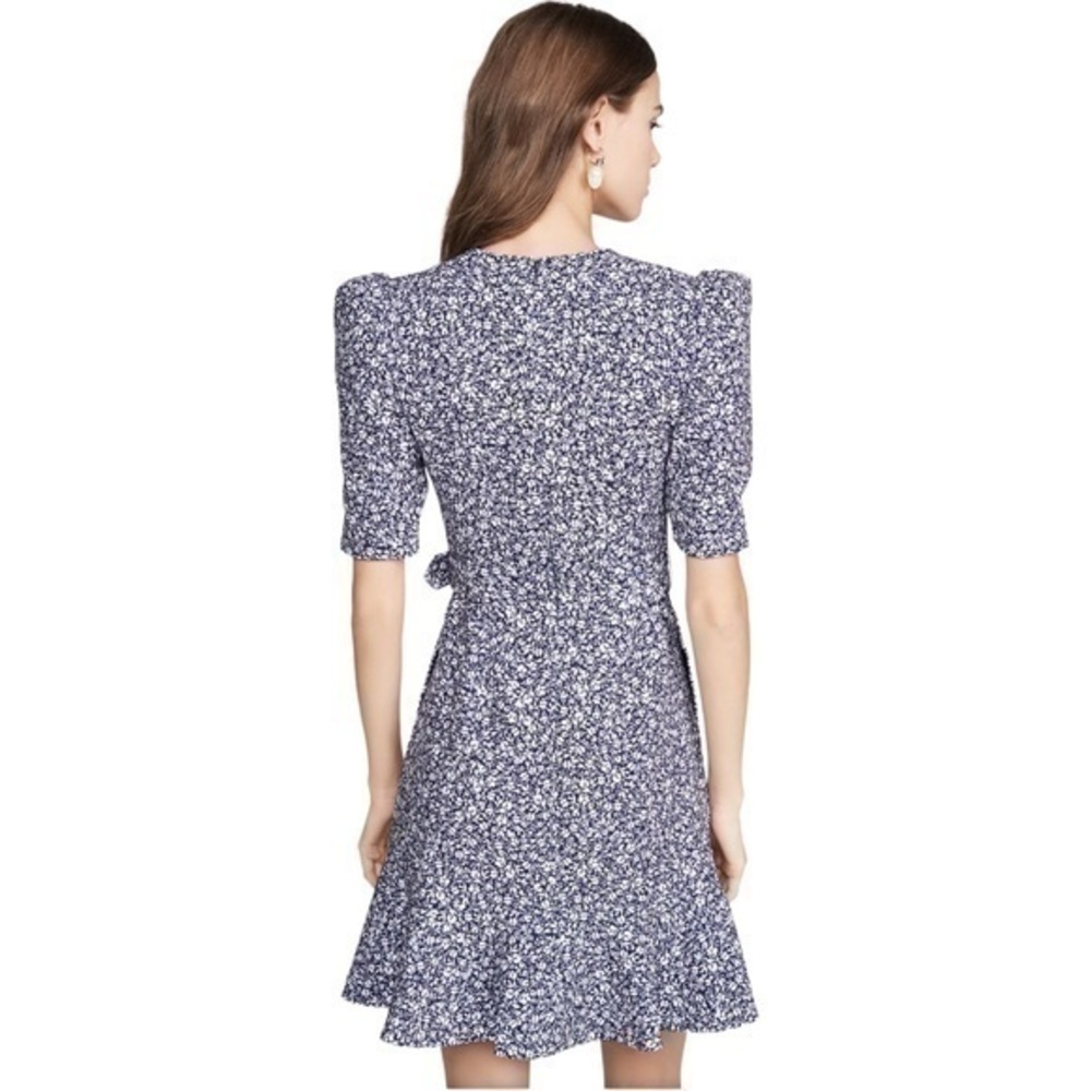 JONATHAN SIMKHAI Evelyn Floral Crepe Dress in Midnight Size 0 - Picture 8 of 8